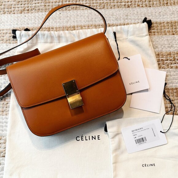 BNWT CELINE Box Bag in Tawny Tan (Phoebe Philo) - Picture 1 of 15